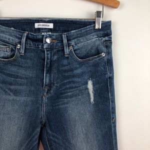 GOOD AMERICAN Good Cuts Boyfriend Blue012 Sz 29/8